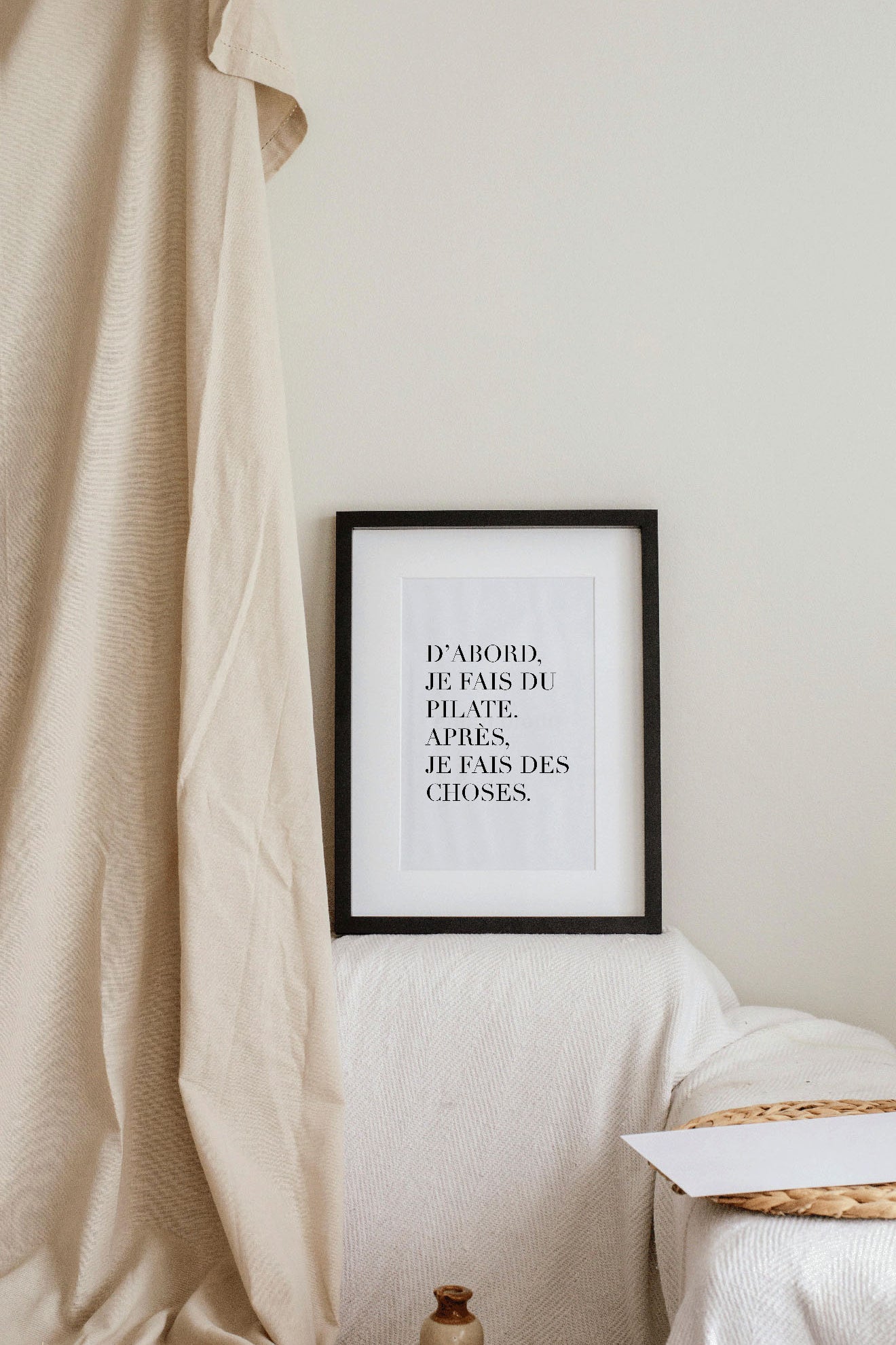 affiche citation pilate noir