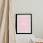 afiche ALBA see you in Paris, rose et blanc