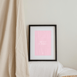 afiche ALBA see you in Paris, rose et blanc