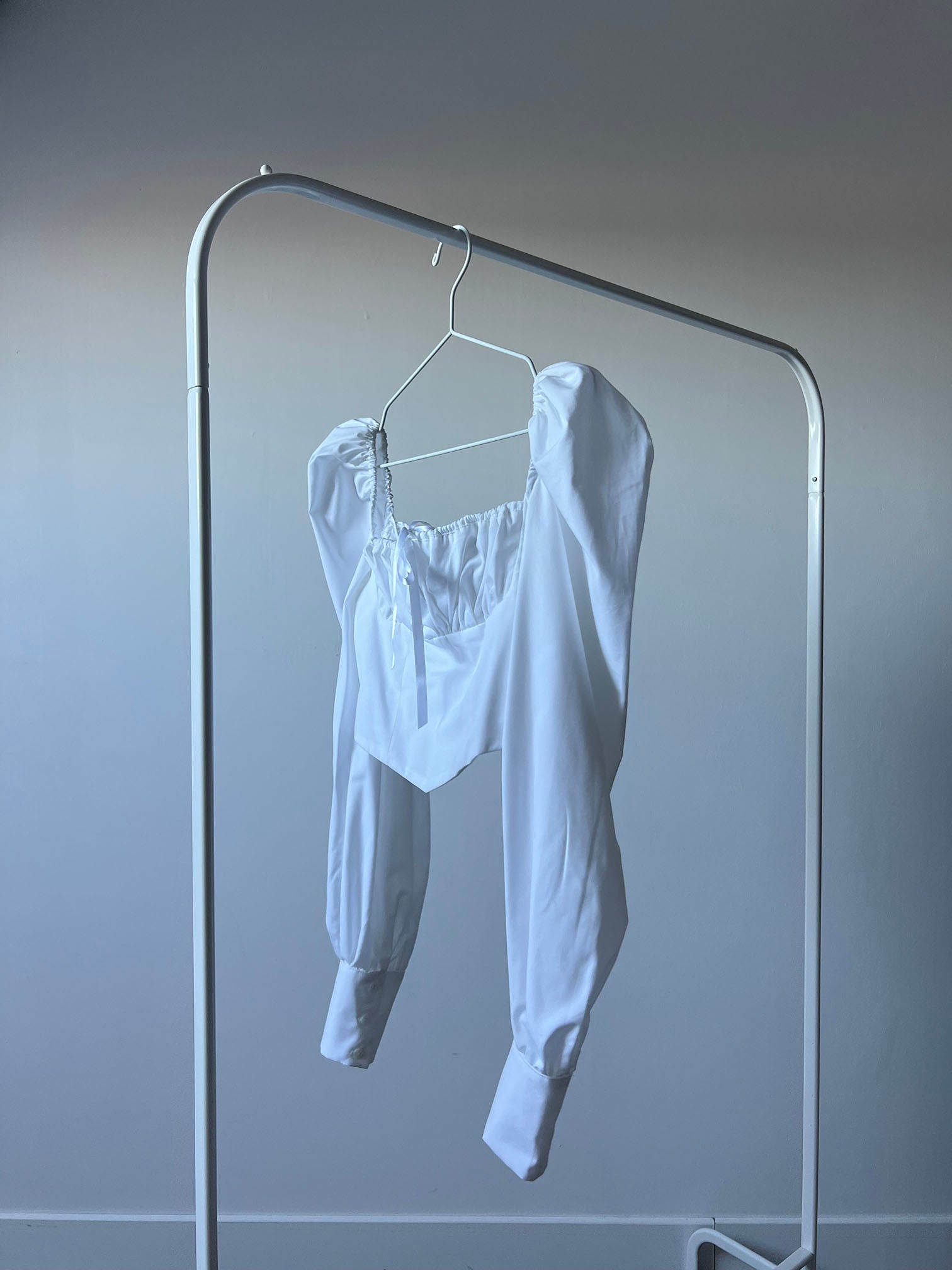 BLOUSE GISÈLE — POPELINE BLANCHE