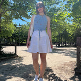 JUPE ANGE — POPELINE BLANCHE