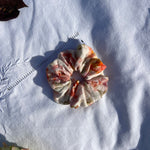 Chouchou en coton gaze fleurs ALBA – accessoire chic et fleuri