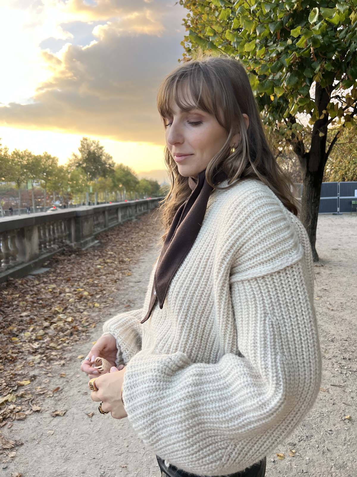 FOULARD — MAILLE MARRON