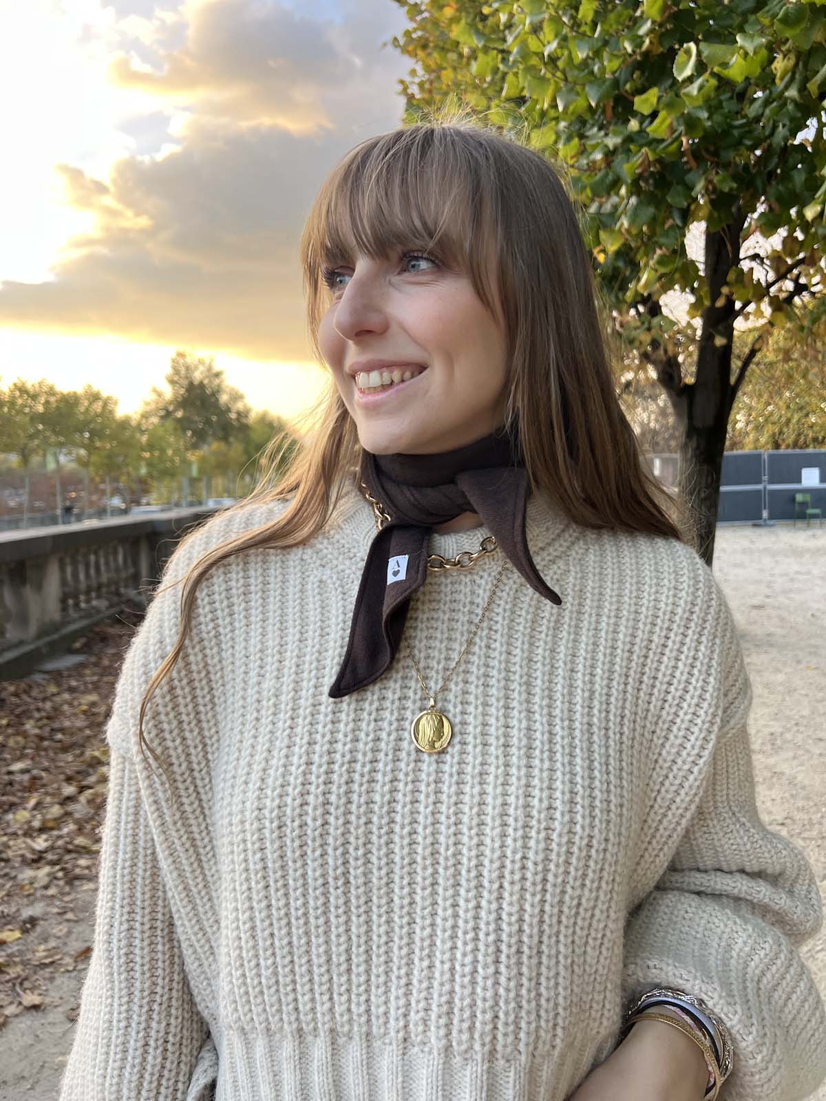 FOULARD — MAILLE MARRON