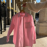 chemise GABY en popeline rose