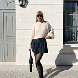 Tenue élégante ALBA – jupe Angèle tailleur gris