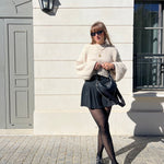 Style parisien – jupe Angèle tailleur gris ALBA