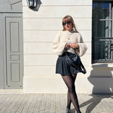 Style parisien – jupe Angèle tailleur gris ALBA