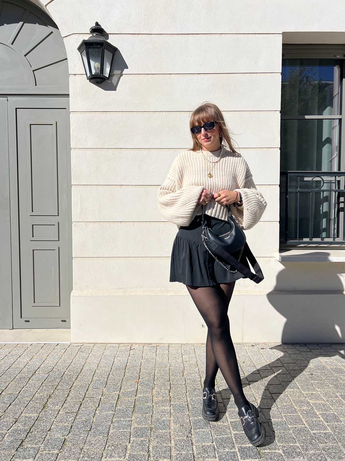 Style parisien – jupe Angèle tailleur gris ALBA