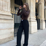 PANTALON LÉO — CRÊPE NOIR