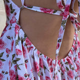 ROBE COLETTE — FLEURS ROSES