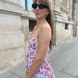 ROBE COLETTE — FLEURS ROSES