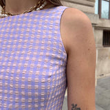 ROBE DÉLICATE — SEERSUCKER LILAS