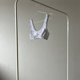 brassière rosalie en jersey pointelle blanc posé sur portant
