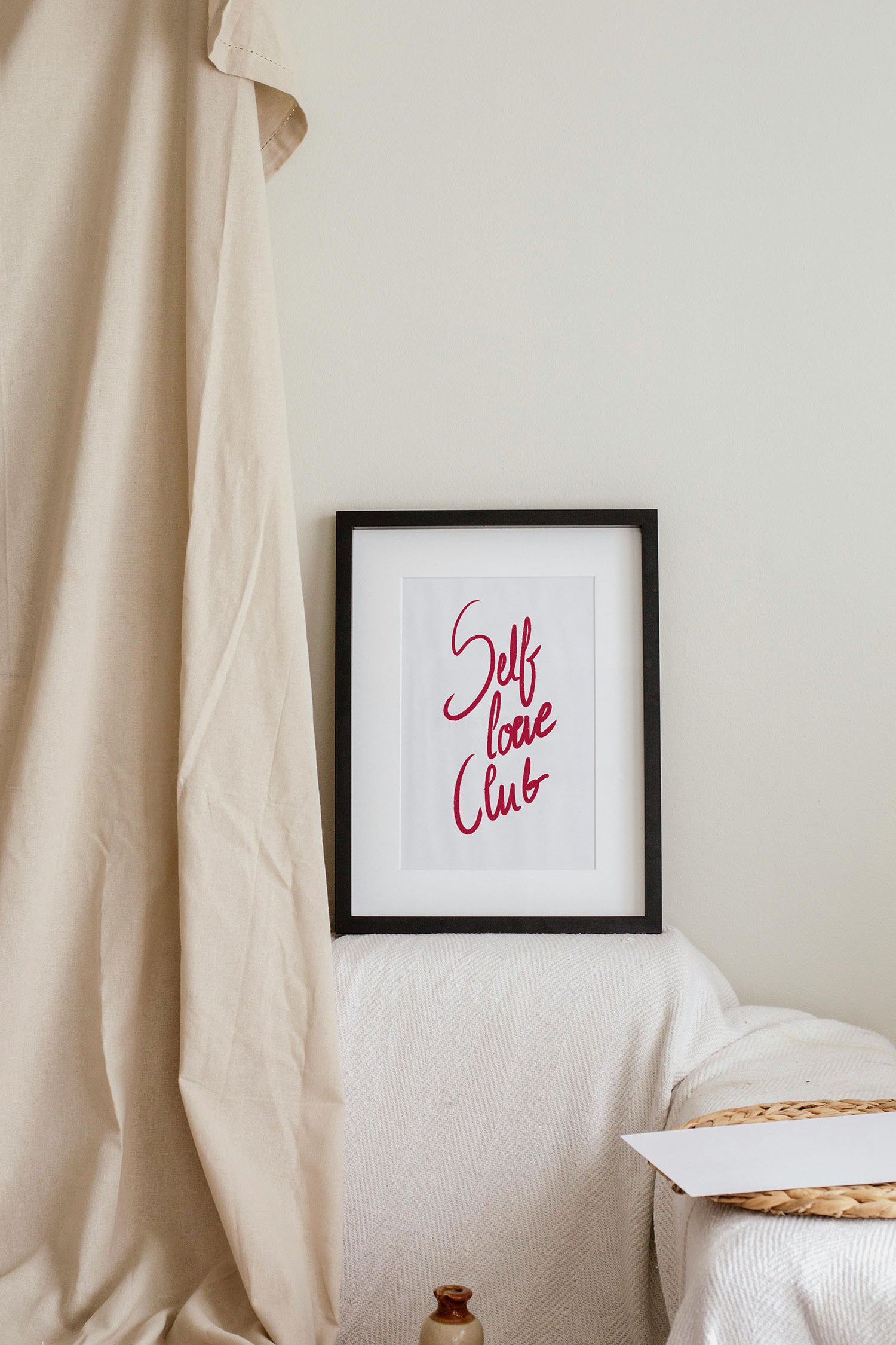 affiche self love club rouge