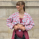 BLOUSE ELISE — FLEURS ROSES