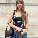 TOP ARTHUR — SATIN FLEURS
