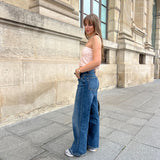 TOP CUTE — RAYURES FLEURS